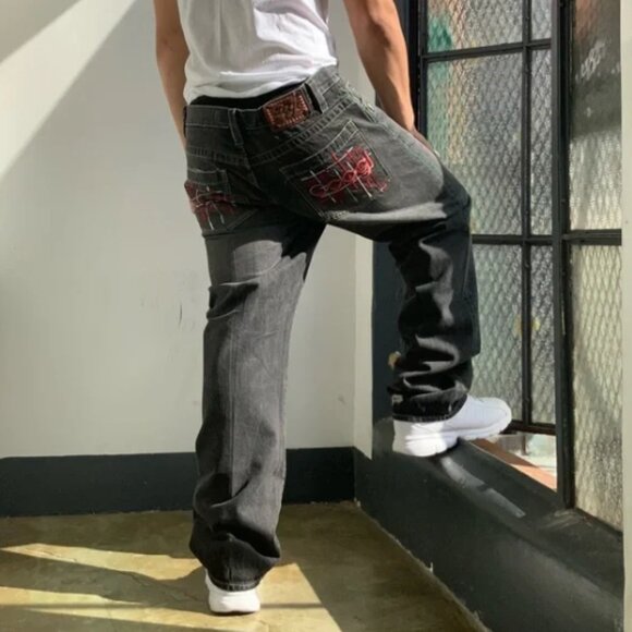 Men’s COOGI Faded Black Denim Pants NWT